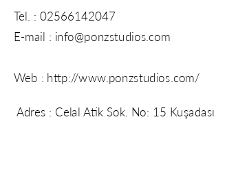 Ponz Hotel iletiim bilgileri